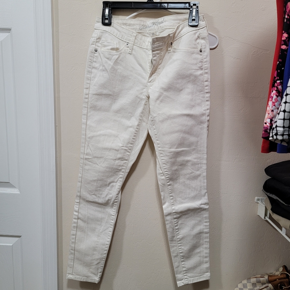 White Midrise Skinny Jeans
